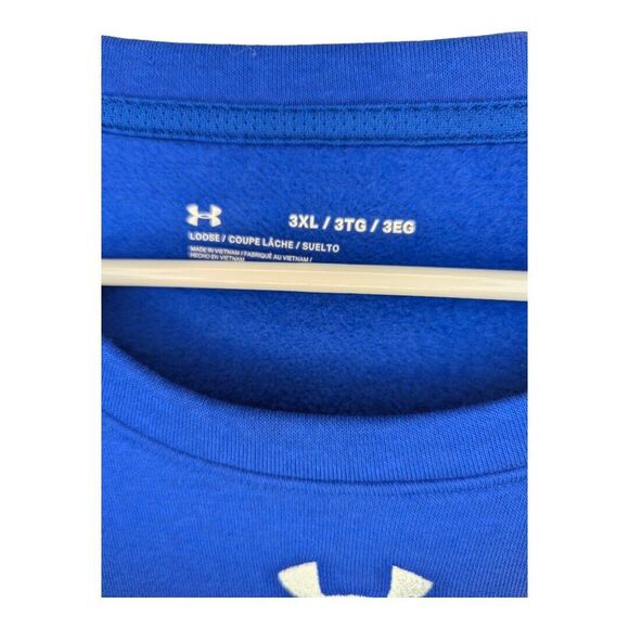 Under Armour PEPSI Collab Crew Neck Sweatshirt Kangaroo Pocket Blue Sz 3xl - Picture 5 of 5